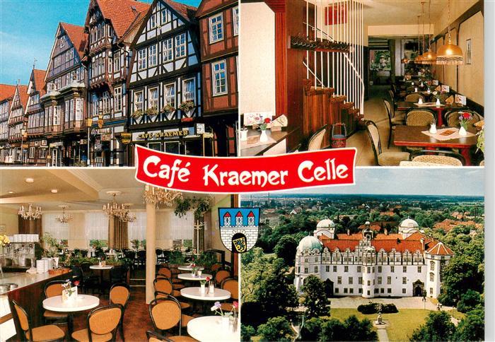 Celle Niedersachsen Cafe Kraemer Gastraeume Schloss