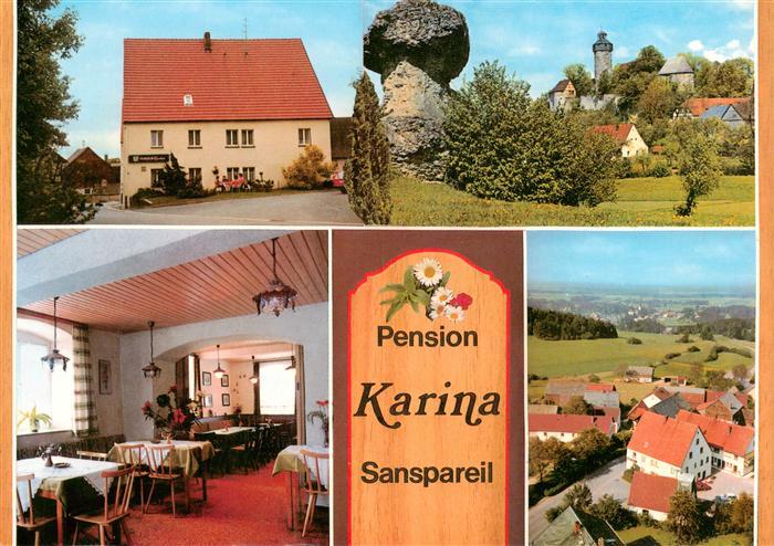 Sanspareil Pension Karina Gastraum Fliegeraufnahme