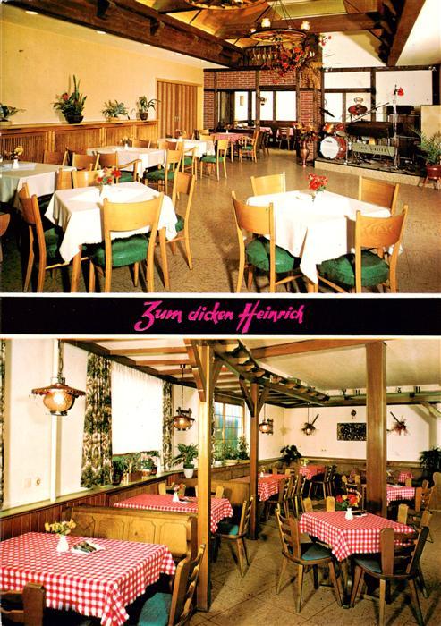 Luedersfeld Gasthaus Zum dicken Heinrich Gastraeume