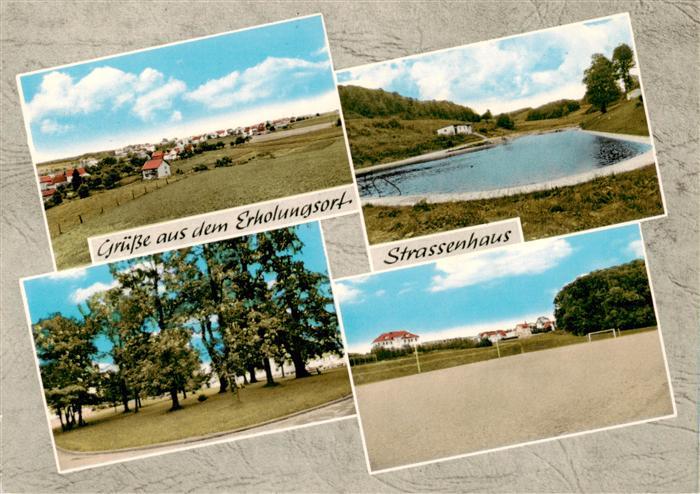 Strassenhaus Panorama Waeldchen Schwimmbad Sportplatz