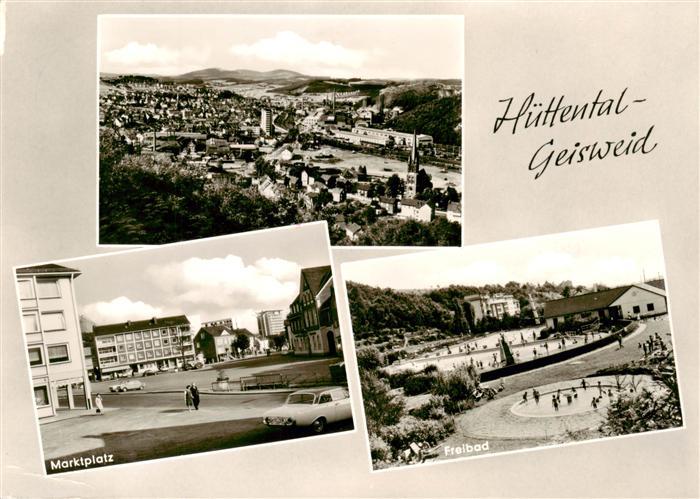 Geisweid Siegen Panorama Marktplatz Freibad