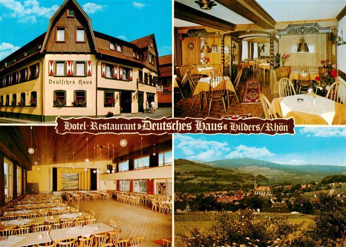Hilders Rhoen Hotel Restaurant Deutsches Haus Gastraeume Panorama