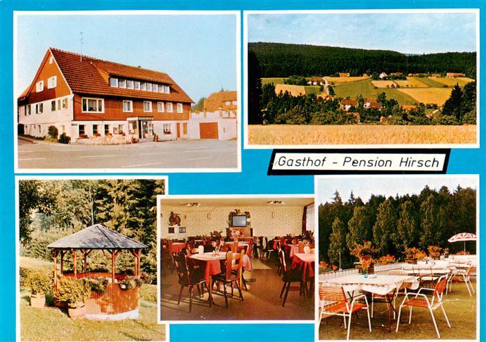 Alpirsbach Gasthof Pension Hirsch Panorama Pavillon Gaststube Terrasse