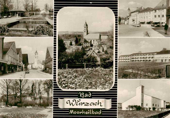 Bad Wurzach Kurpark Strassenpartie Kirchen Ortspartien