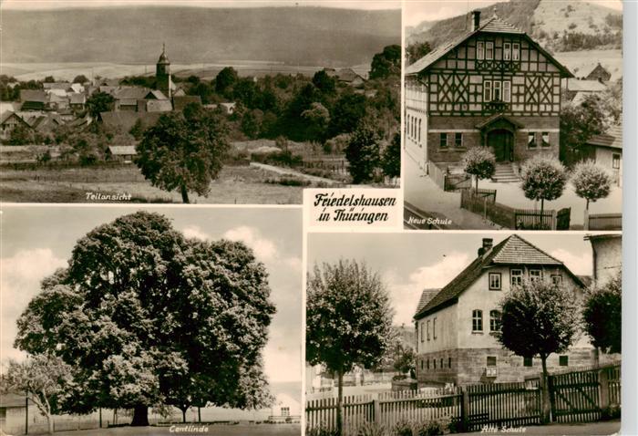 Friedelshausen Teilansicht Neue Schule Centlinde Alte Schule