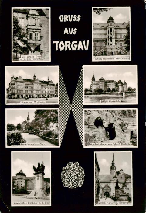 Torgau Schloss Hartenfels Erker Wendelstein Rathaus Schloss Rosa Luxemburg Platz