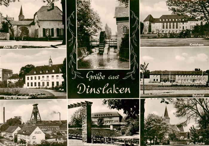 Dinslaken Altes Burgor Haus der Heimat Schacht Lohberg Wassermuehle Kreishaus Ba