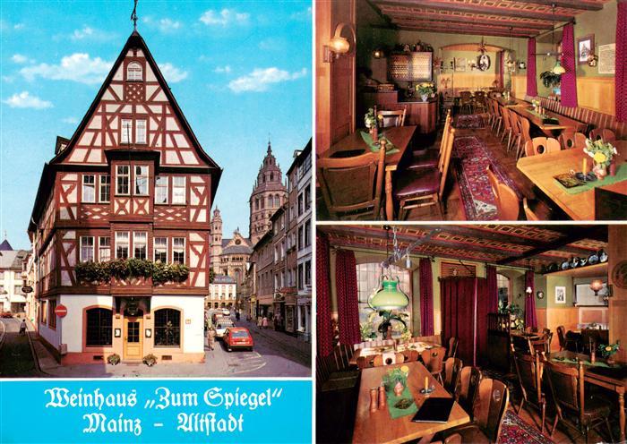 Mainz  Rhein Weinhaus Zum Spiegel Altstadt Gastraeume
