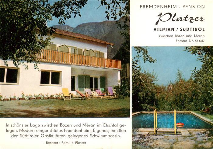 Vilpian Suedtirol Fremdenheim Pension Platzer Pool