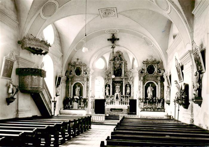 Kollnburg Kath Pfarrkirche zur Heiligsten Dreifaltigkeit Inneres