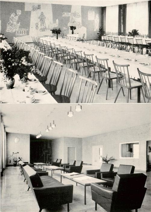 Wuerzburg Bayern Kreisalters und Pflegeheim Festsaal und Lesehalle