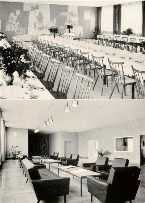 Wuerzburg Bayern Kreisalters und Pflegeheim Festsaal und Lesehalle