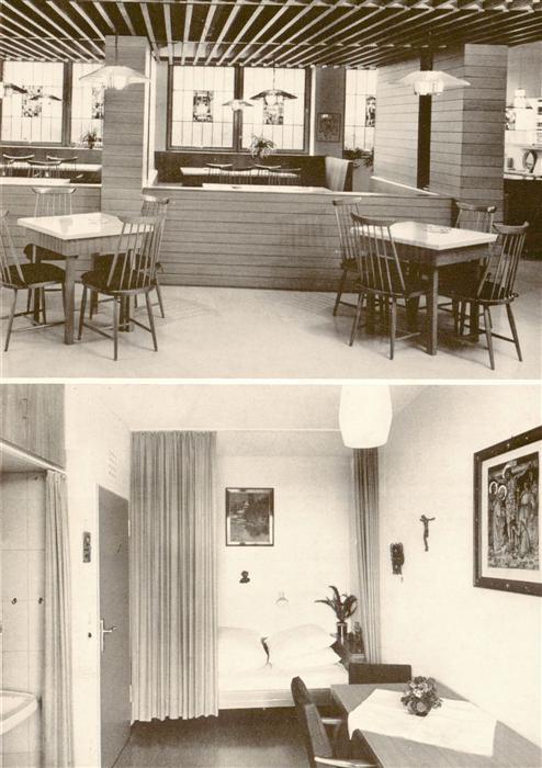 Wuerzburg Bayern Kreisalters- und Pflegeheim Wein- und Bierstube Zimmer im Alter