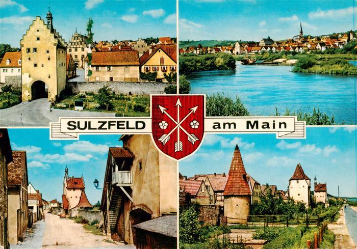 Sulzfeld Main Ortsansichten Uferpartie am Main
