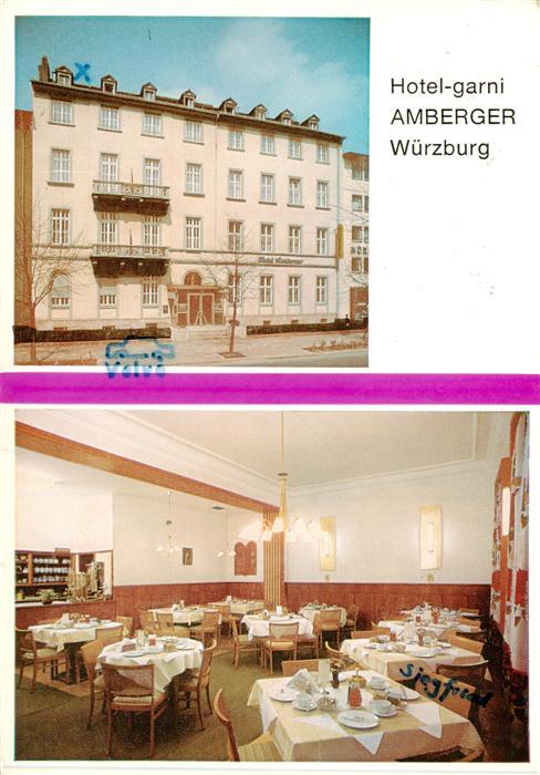 Wuerzburg Bayern Hotel Amberger Fruehstuecksraum
