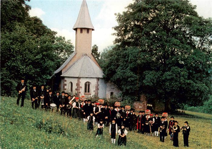 Buchenberg Koenigsfeld Schwarzwald Schwarzwaelder Bauernhochzeit vor dem St. Nik