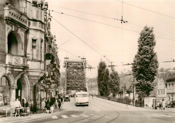 Dresden Elbe Schillerplatz Blaues Wunder