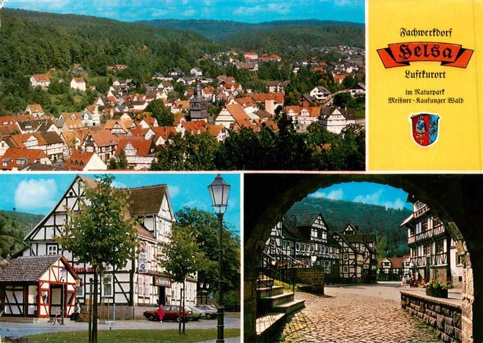 Helsa Panorama Fachwerkhaus Tor Durchblick