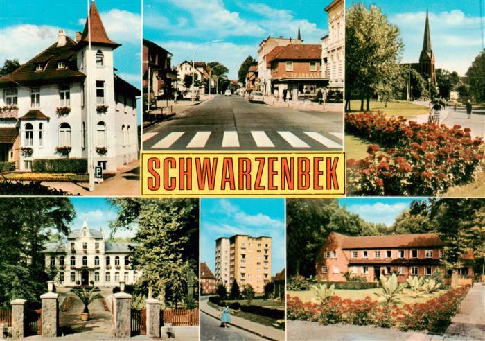 Schwarzenbek Villa Strassenpartie Kirche Schloss Hochhaus Park