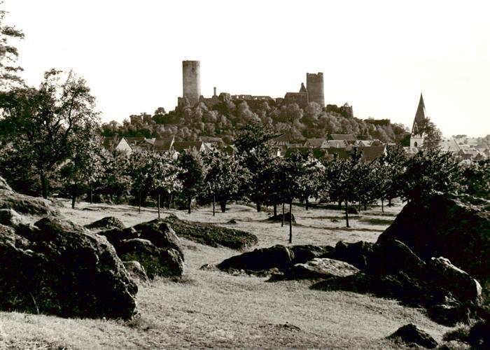 Muenzenberg Blick vom Steinberg auf Schloss