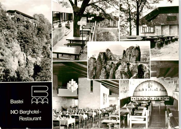 Saechsische Schweiz Bastei Berghotel Restaurant Gastraeume Terrasse