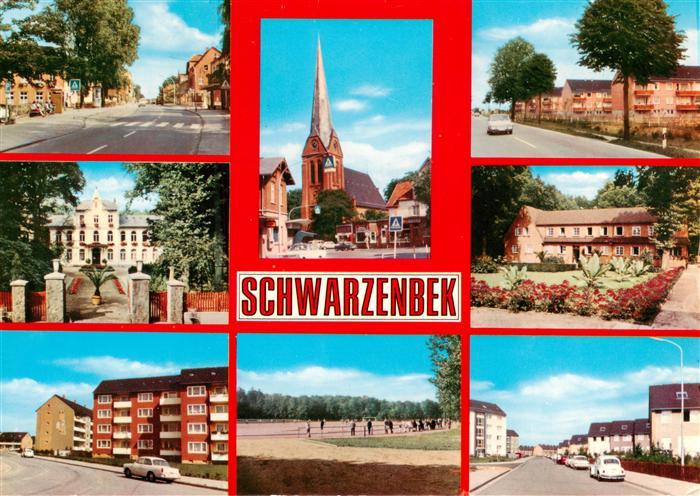 Schwarzenbek Strassenpartien Schloss Siedlung Franziskus Kirche Amtsrichterhaus