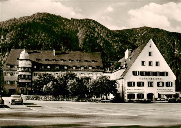 Ettal Hotel Ludwig der Bayer mit Klosterhof und Braeustueberl