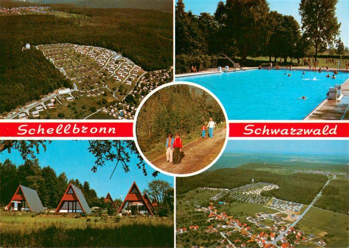 Schellbronn Neuhausen Fliegeraufnahmen Schwimmbad Bungalows