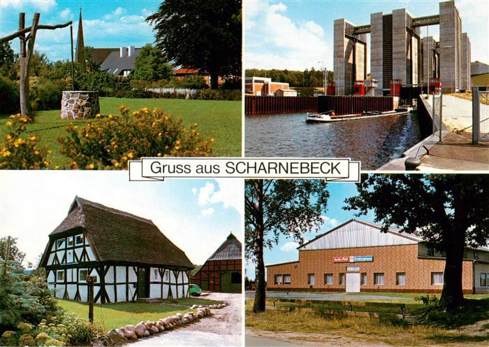 Scharnebeck Lueneburg Ziehbrunnen Schiffshebewerk Fachwerkhaus Schuetzenhaus