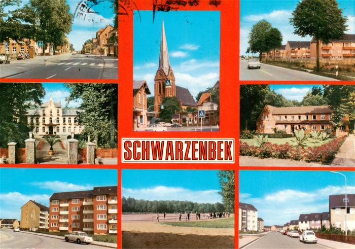 Schwarzenbek Strassenpartien Schloss Siedlung Franziskus Kirche Amtsrichterhaus