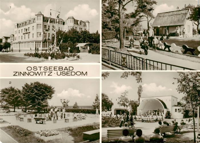 Zinnowitz Ostseebad Heim Glueck auf Sportpark Kindersportgarten Konzertpavillon