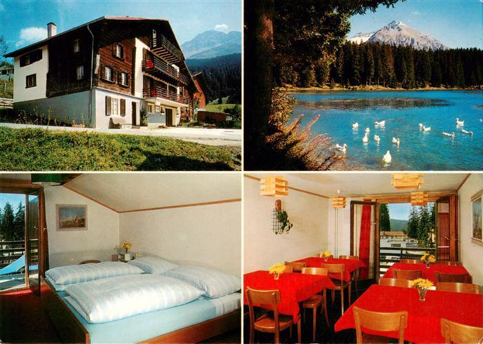 Valbella  Lenzerheide GR Hotel Garni Cresta Schwanenteich Gaestezimmer Gaststube