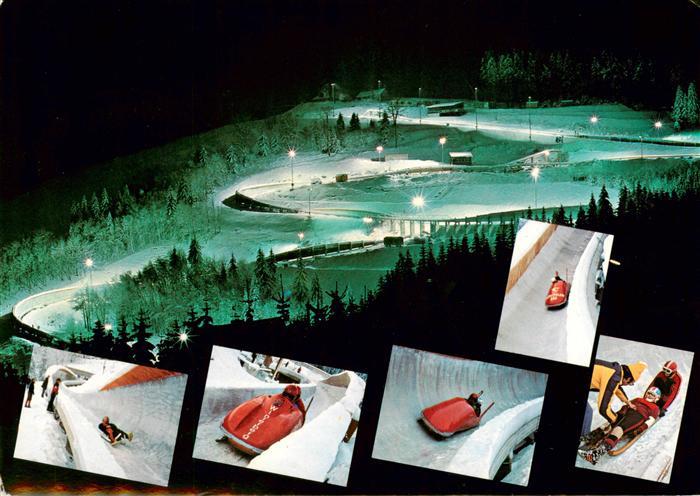 Winterberg Hochsauerland Bob und Rodelbahn Teilansichten