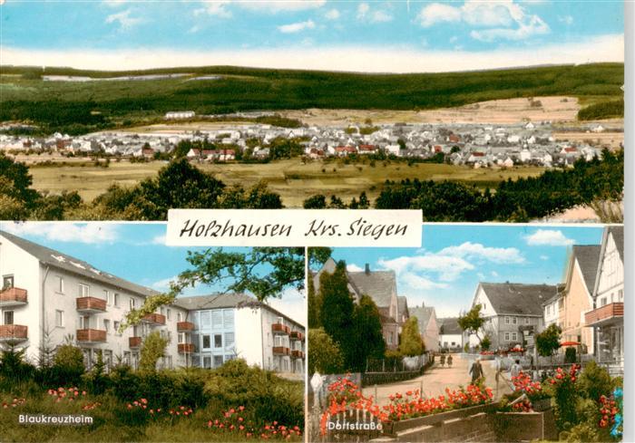 Holzhausen Siegen Burbach Panorama Blaukreuzheim Dorfstrasse