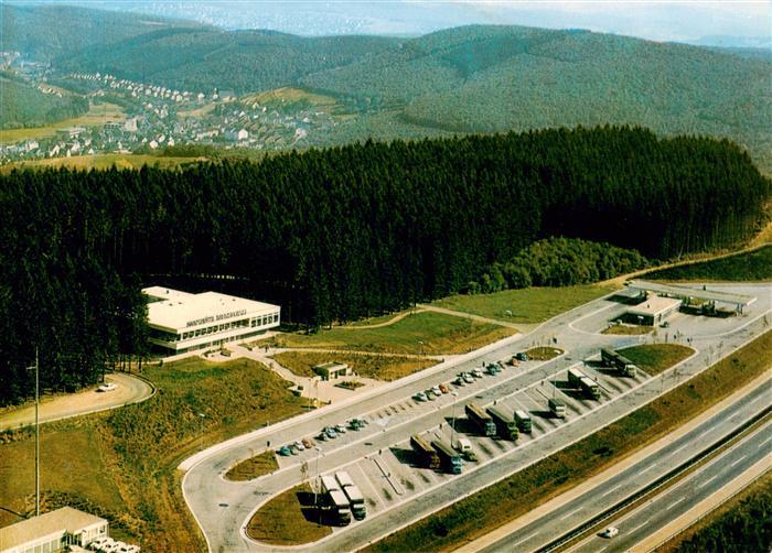 Freudenberg Bad Freienwalde BAB Raststaette Siegerland Ost Fliegeraufnahme