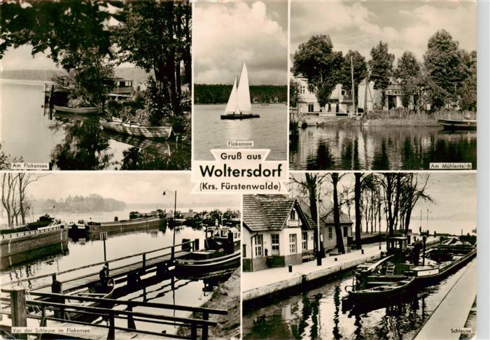 Woltersdorf Erkner Am Flakensee Am Muehlenteich Vor der Schleuse In der Schleuse