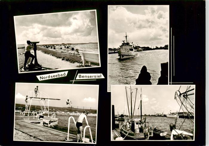 Bensersiel Strand Schwimmbad Fischerboote