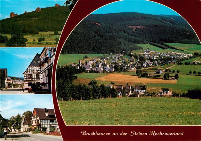 Bruchhausen Ruhr Fliegeraufnahme Fachwerkhaeuser Strassenpartien