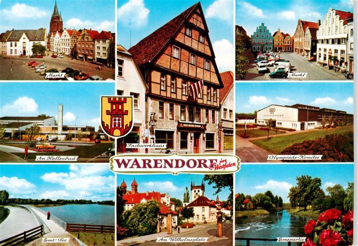 Warendorf Markt Hallenbad Ems See Fachwerkhaus Am Wilhelmsplatz Olympiade Komite