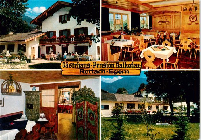 Rottach-Egern Tegernsee Gasthof Pension Kalkofen Gastraeume Park