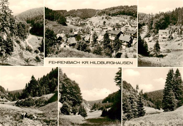 Fehrenbach Thueringer Wald Teilansichten Panorama