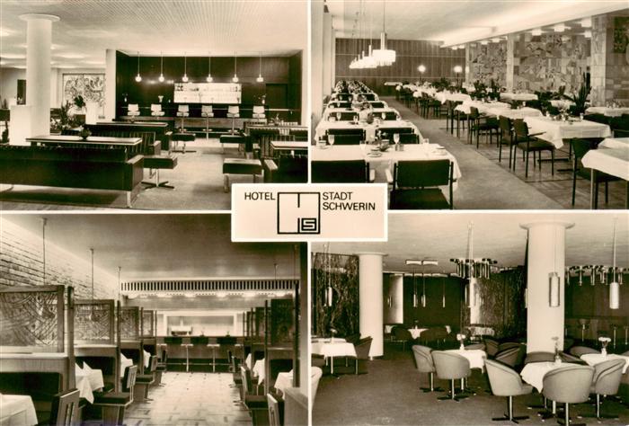 Schwerin  Mecklenburg Hotel Stadt Schwerin Hotelhallenbar Restaurant Grillrestau