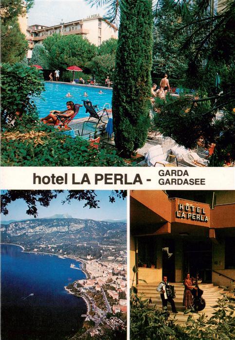 Garda Lago di Garda Hotel La Perla Schwimmbad Panorama Eingang