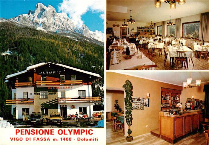 Vigo di Fassa IT Pensione Olympic Gastraum Theke