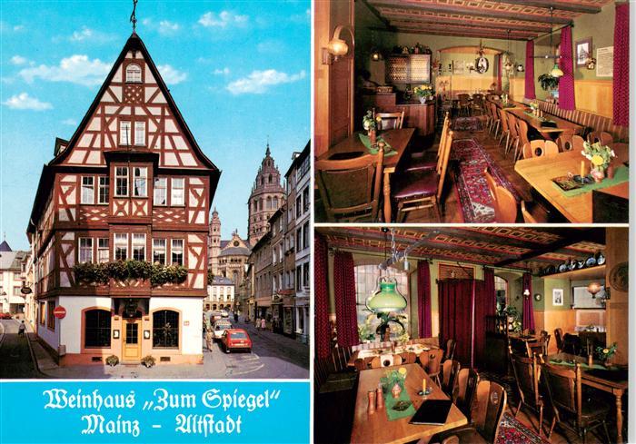 Mainz  Rhein Weinhaus Zum Spiegel Altstadt Gastraeume