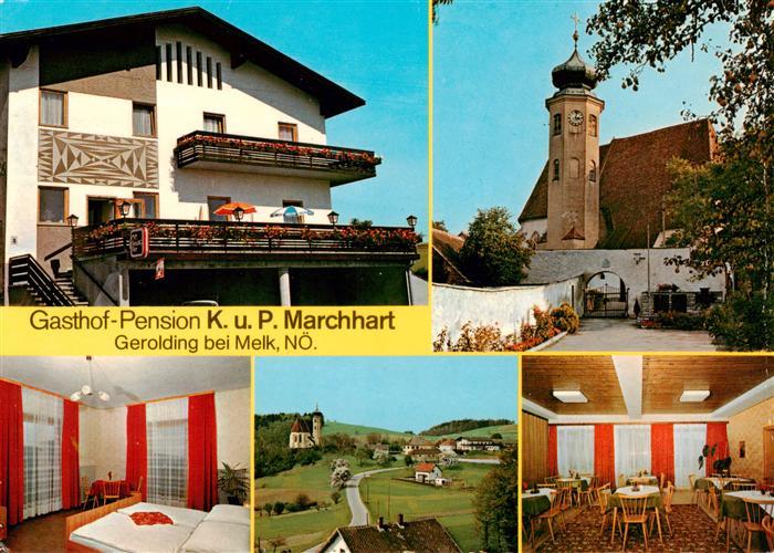 Melk Donau Niederoesterreich AT Gasthof Pension Marchhart Gaestezimmer Gastraum