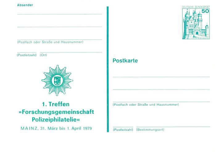 Mainz Rhein Treffen der Forschungsgemeinschaft Polizeiphilatelie