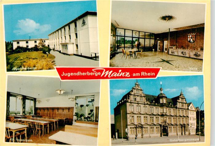 Mainz Rhein Jugendherberge Halle Tagesraum Gutenbergmuseum