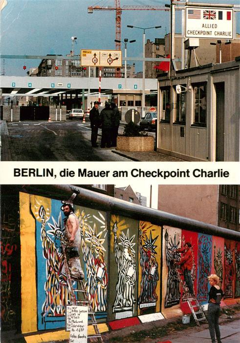 BERLIN  CITY Mauer am Checkpoint Charlie