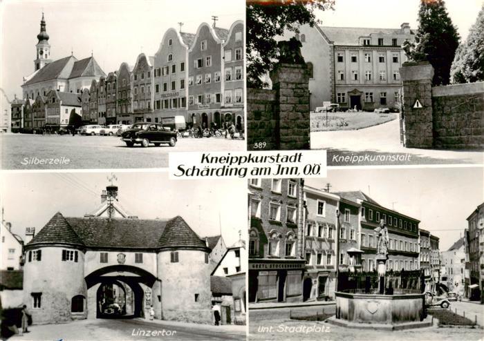 Schaerding Inn AT Silberzeile Kneippkuranstalt Linzertor Unterer Stadtplatz